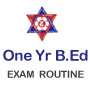 TU One year B.Ed exam routine published